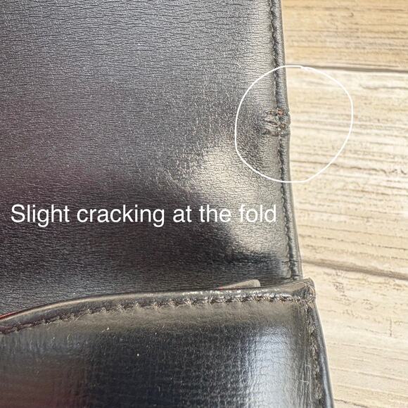 VTG Koret Purse Handbag Black Leather Top Handle Flap Close Coin Purse Retro MCM - Picture 16 of 16